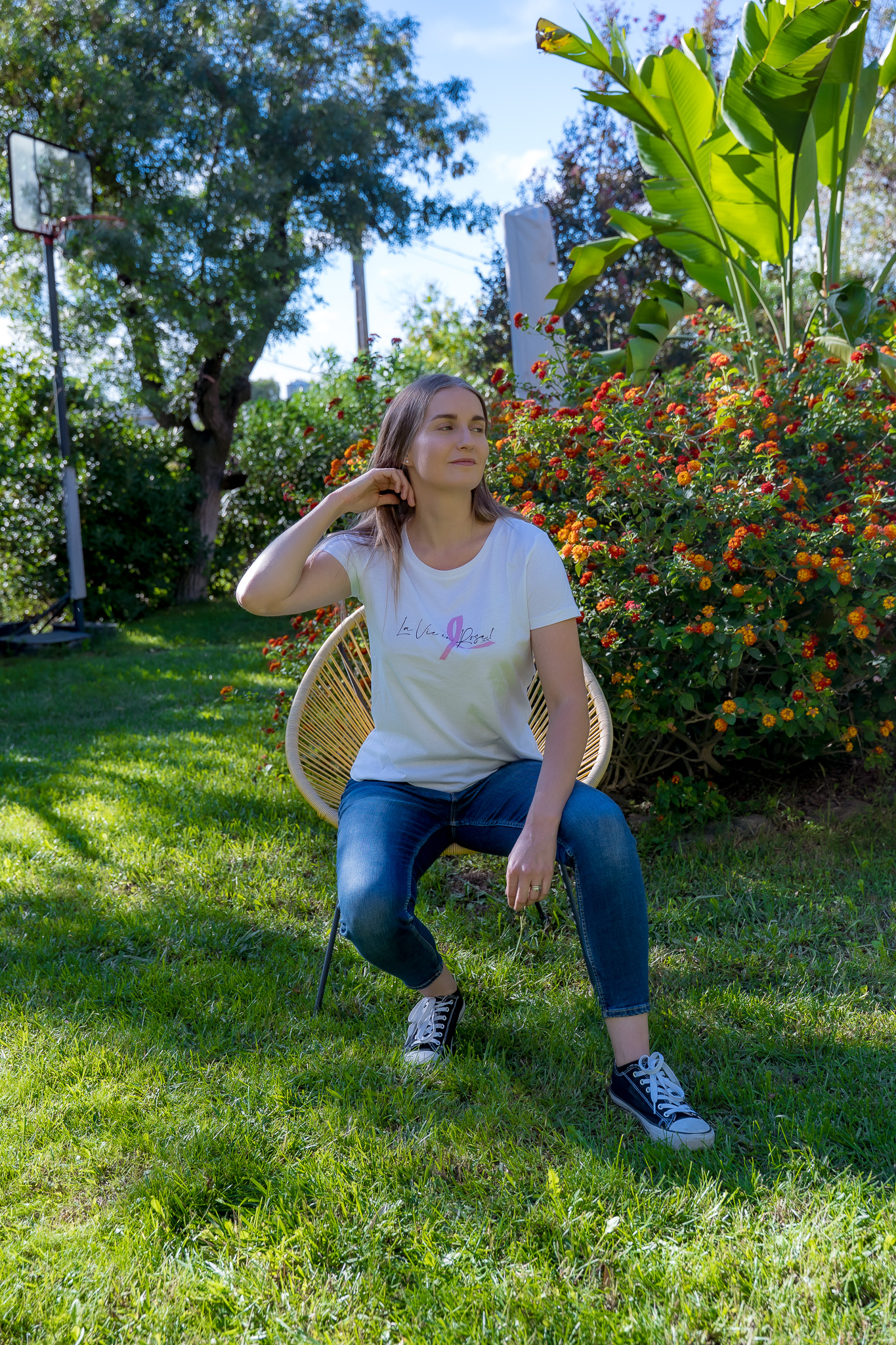 T-shirt col rond La vie en Rose – Image 2