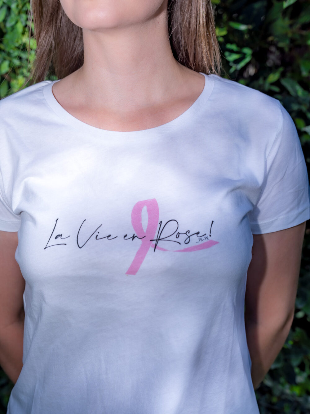 T-shirt col rond La vie en Rose