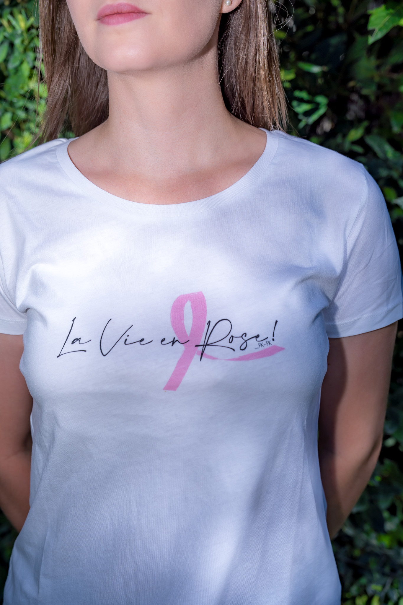 T-shirt col rond La vie en Rose