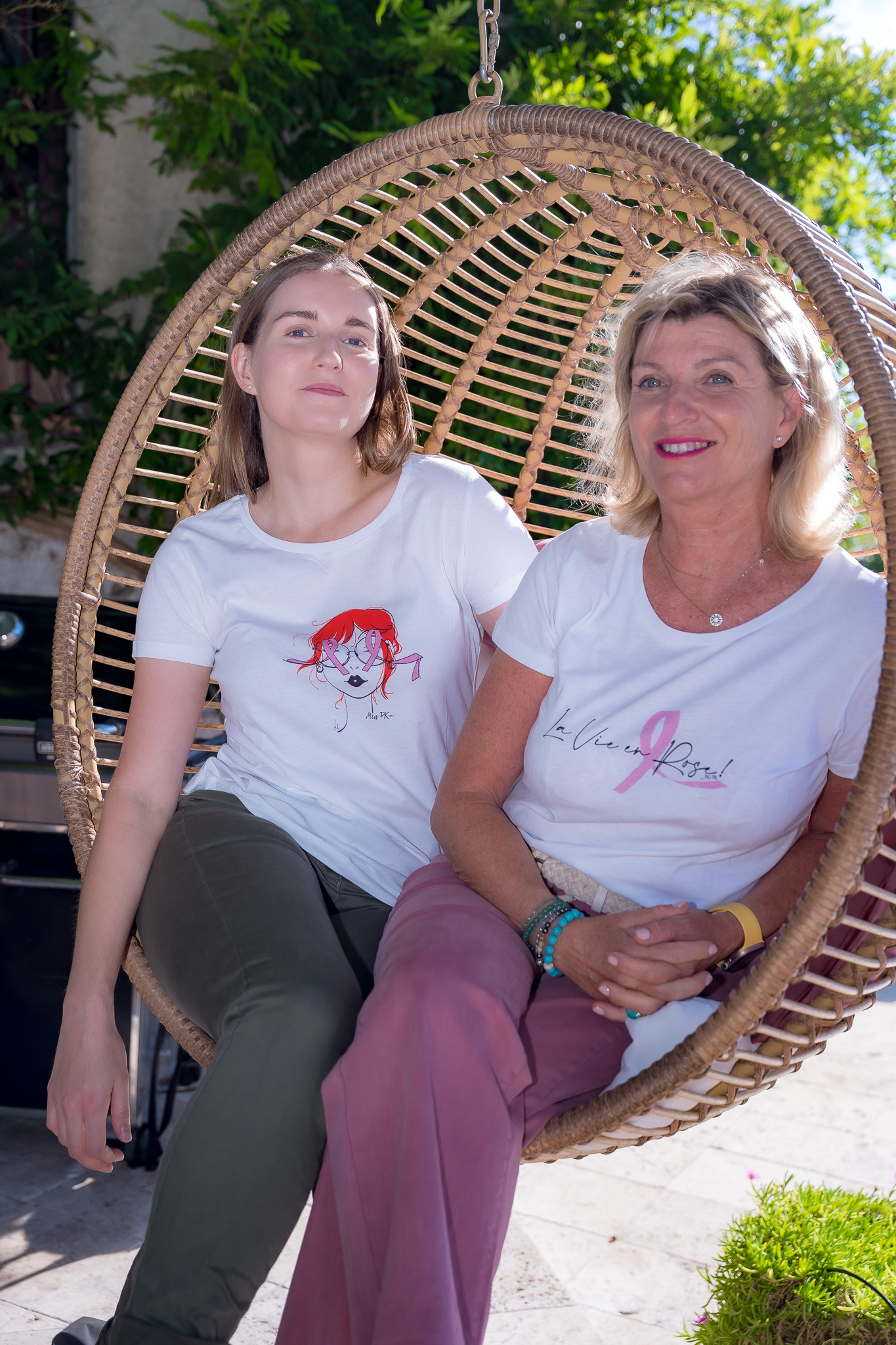 T-shirt col rond Miss PK Ruban Rose – Image 2